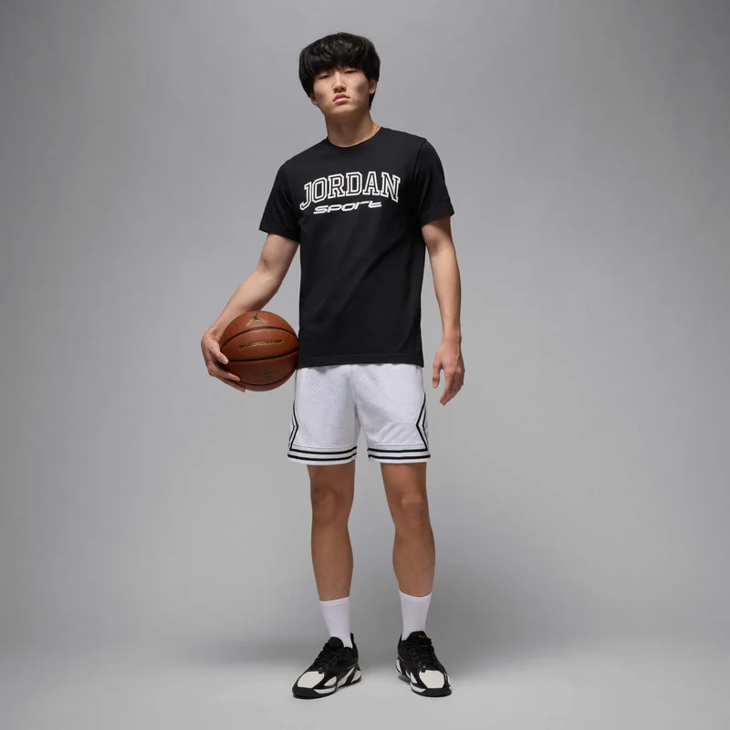 Jordan White Men's Dri-FIT Sport Diamond Shorts for Men | Best Price UAE